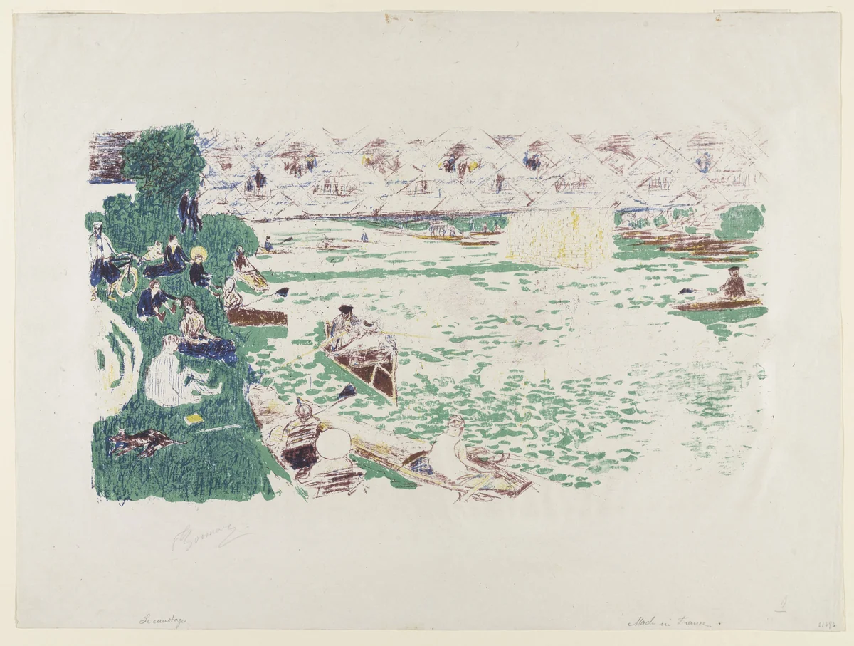 Boating by Pierre Bonnard, print, 1897