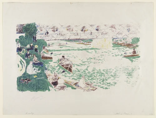 Boating by Pierre Bonnard, print, 1897