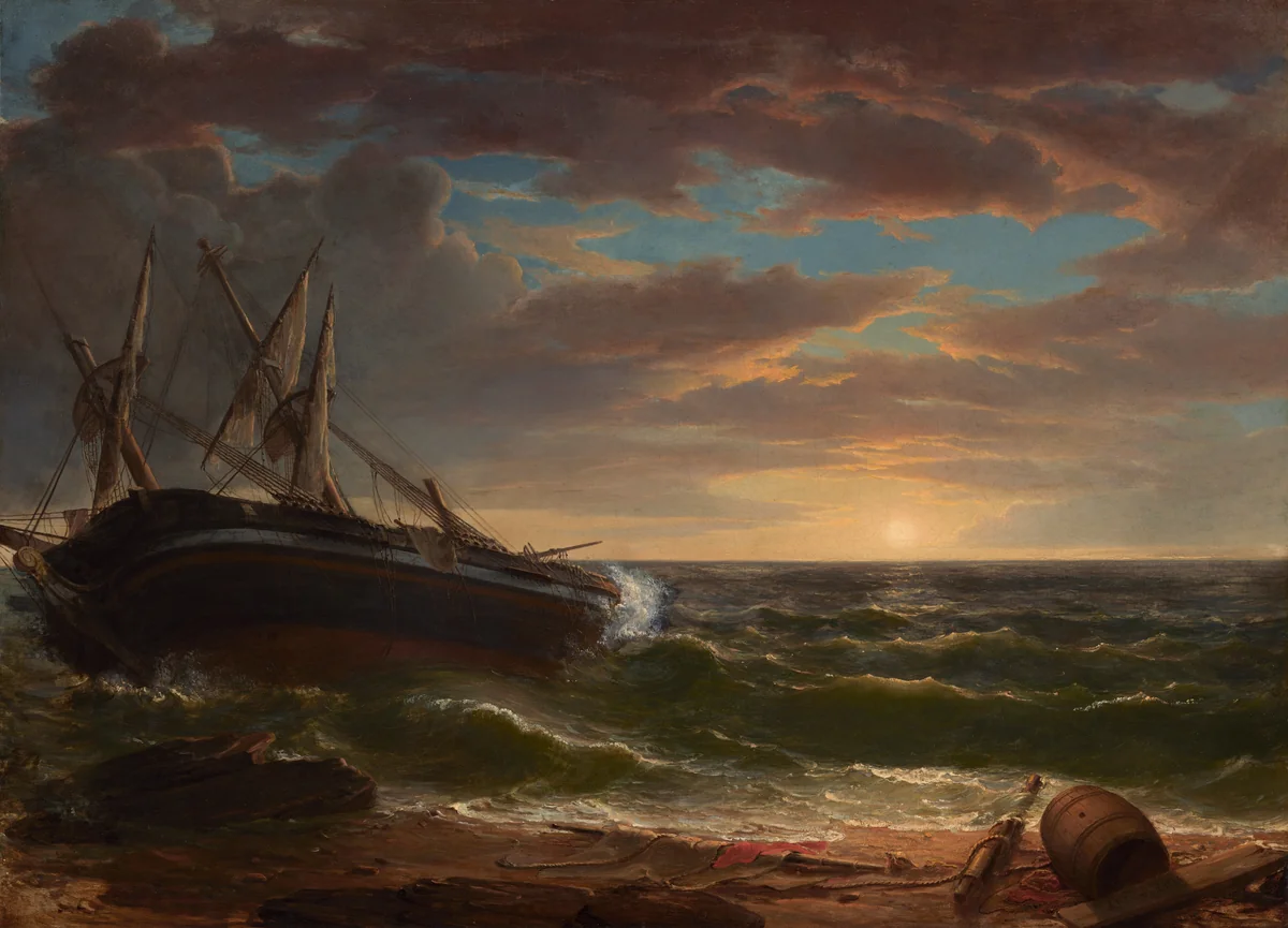 The Stranded Ship by Asher Brown Durand, painting, 1844
