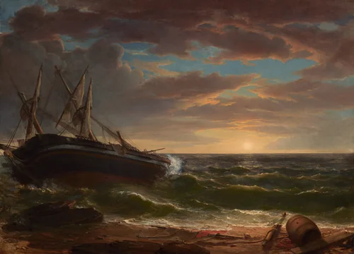 The Stranded Ship by Asher Brown Durand, painting, 1844