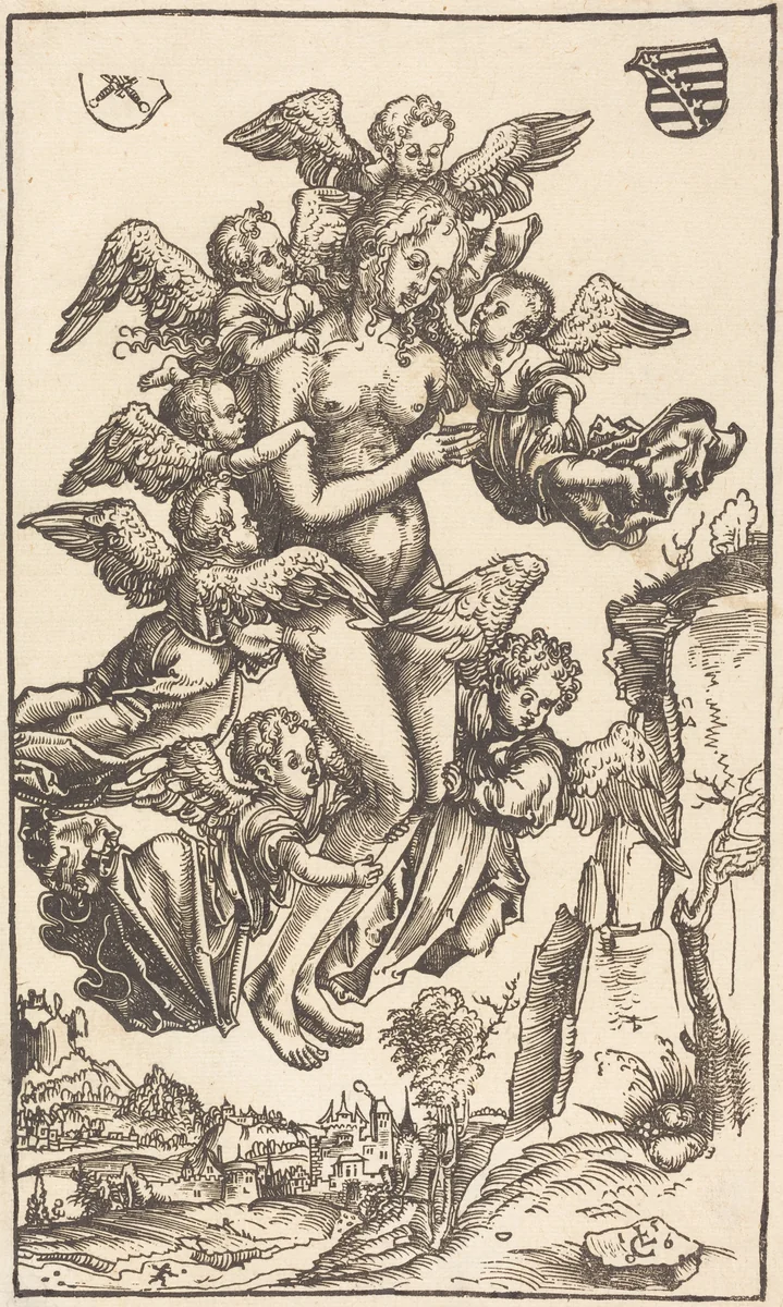 The Ecstasy of Saint Mary Magdalene by Lucas Cranach, print, 1506