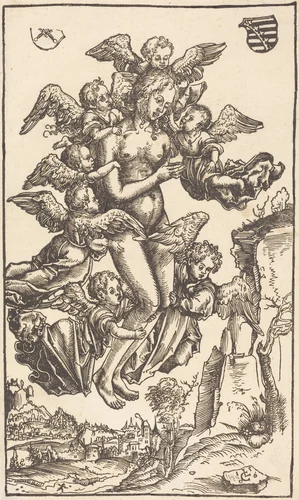 The Ecstasy of Saint Mary Magdalene by Lucas Cranach, print, 1506
