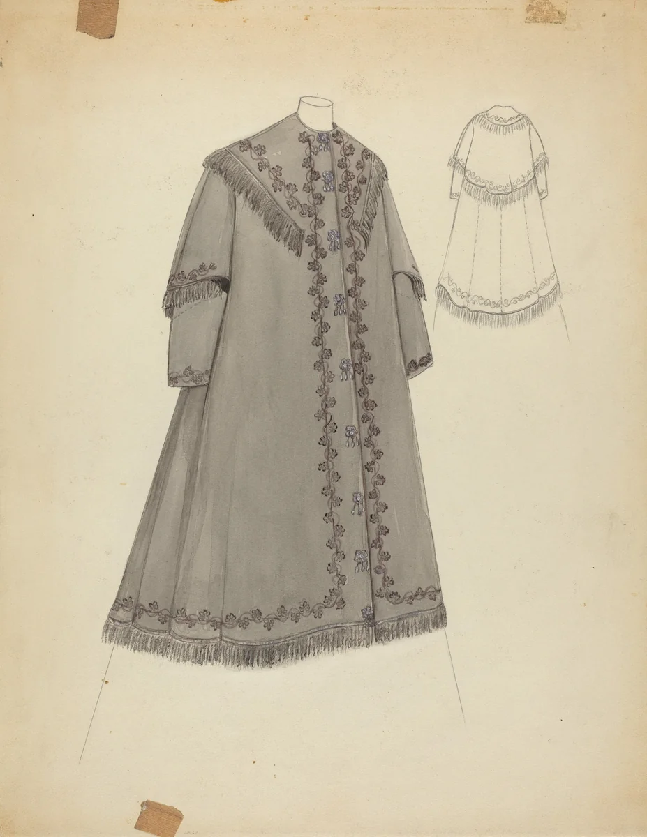 Coat by Margaret Concha, index of american design, 1935-1942