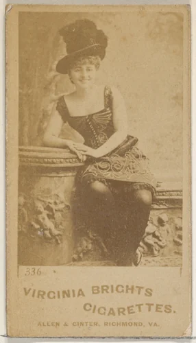 Card 336, from the Actors and Actresses series (N45, Type 5) for Virginia Brights Cigarettes by Allen & Ginter, photograph, 1885-1891