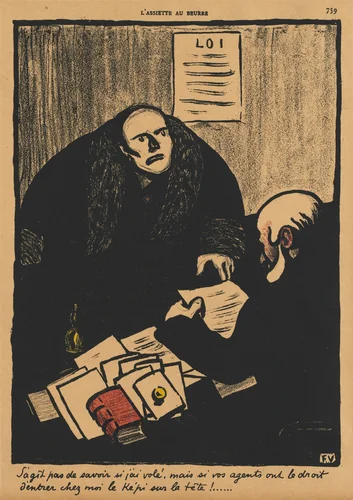 The question is, not whether... by Félix Vallotton, print, 1901