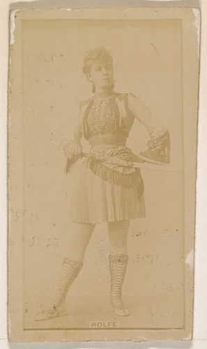 Miss Rolfe, from the Actresses series (N245) issued by Kinney Brothers to promote Sweet Caporal Cigarettes by Kinney Brothers Tobacco Company, photograph, 1890