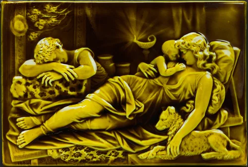 Tile by Trenton Tile Works, artwork, 1884