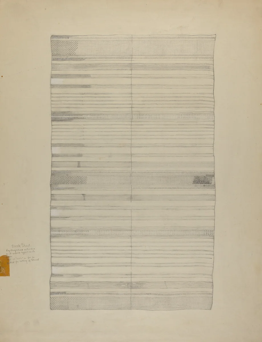 Textile by American 20th Century, index of american design, 1935-1942