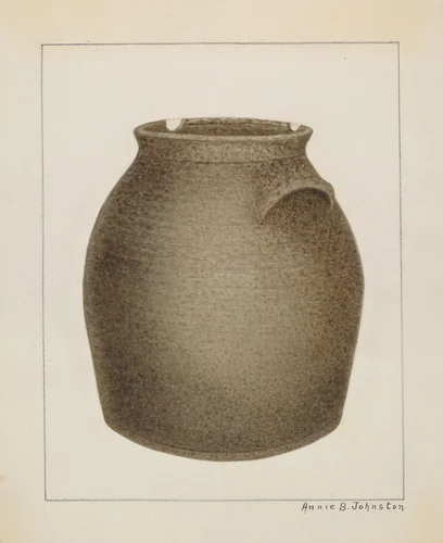 Stoneware Jar by Annie B. Johnston, index of american design, 1937