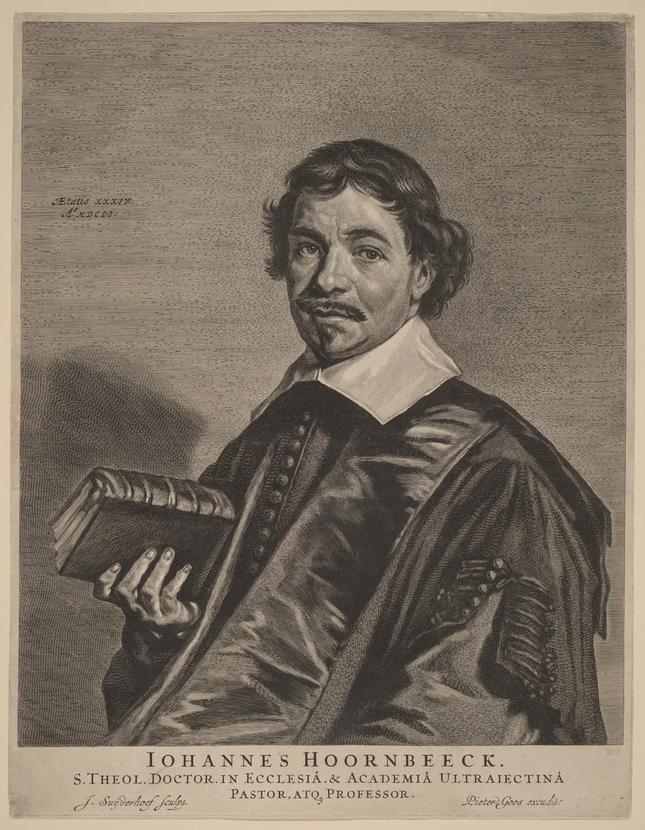 Johannes Hoornbeeck by Jonas Suyderhoff
Frans Hals
Pieter Goos, print, 1651