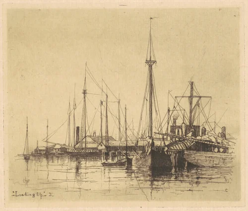 Loading Up by Charles A. Platt, print, 1881
