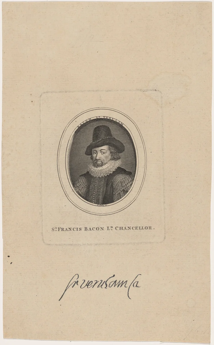 Sir Francis Bacon, Lord Chancellor by William Walker, print, 1791-1867