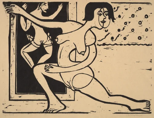 Dancer Practicing by Ernst Ludwig Kirchner, print, 1934