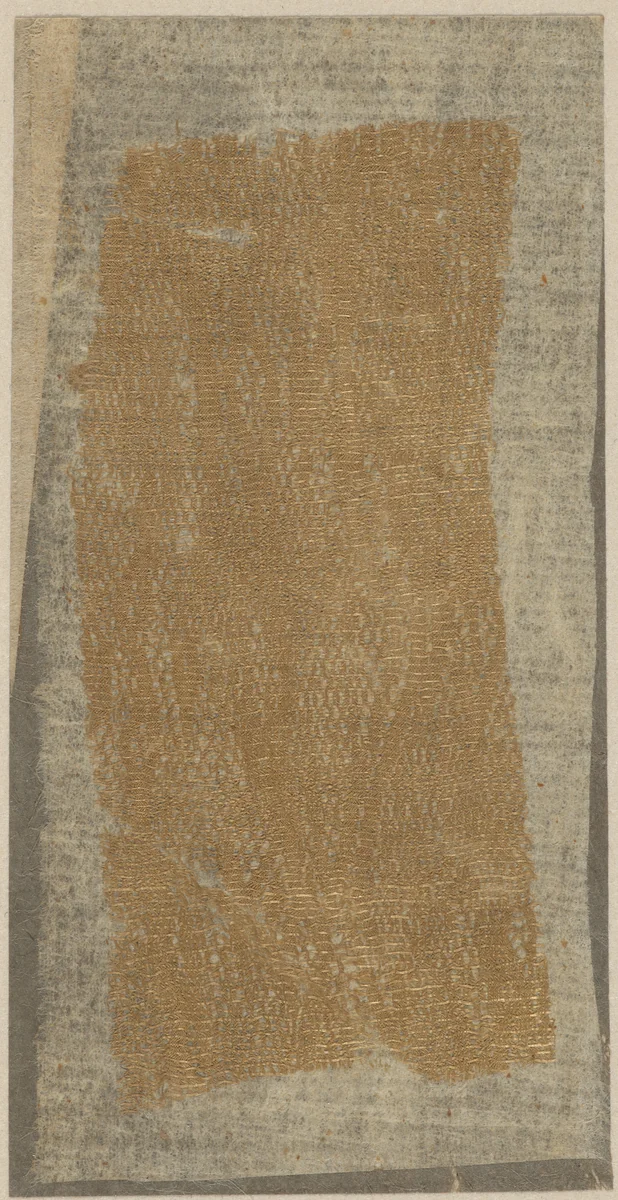 Two Fragments Mounted as One by Unknown, textile, 700-799