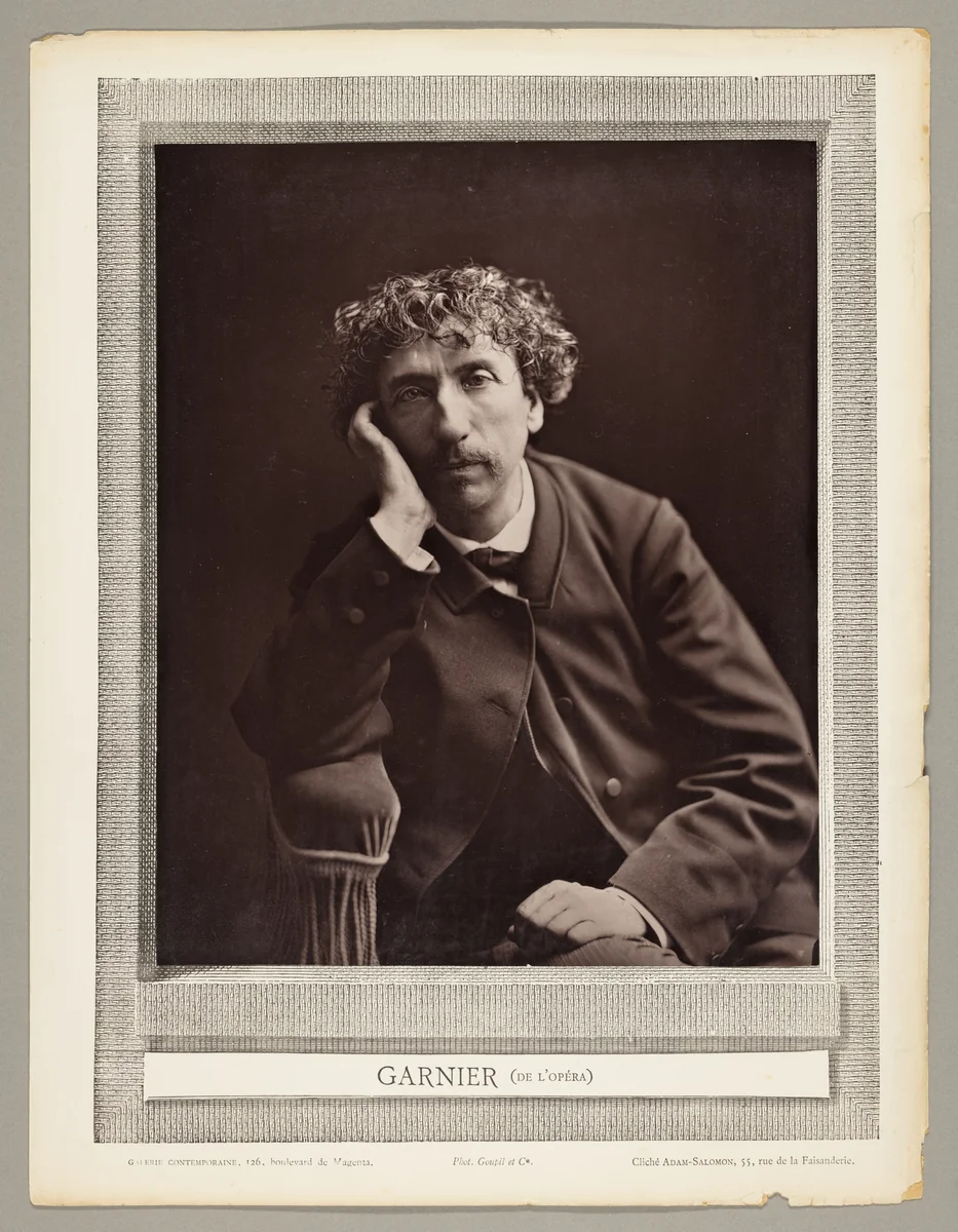 Charles Garnier (French architect, 1825-1898) by Antoine-Samuel Adam-Salomon, photograph, 1875-1877