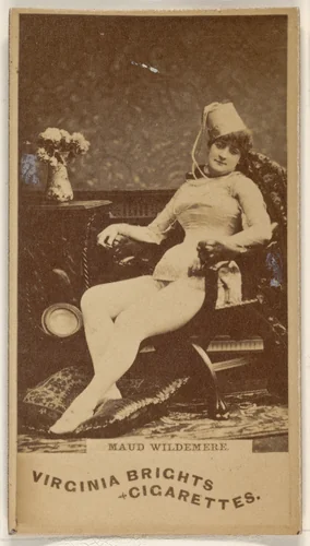 Maud Wildemere, from the Actors and Actresses series (N45, Type 1) for Virginia Brights Cigarettes by Allen & Ginter, photograph, 1885-1891