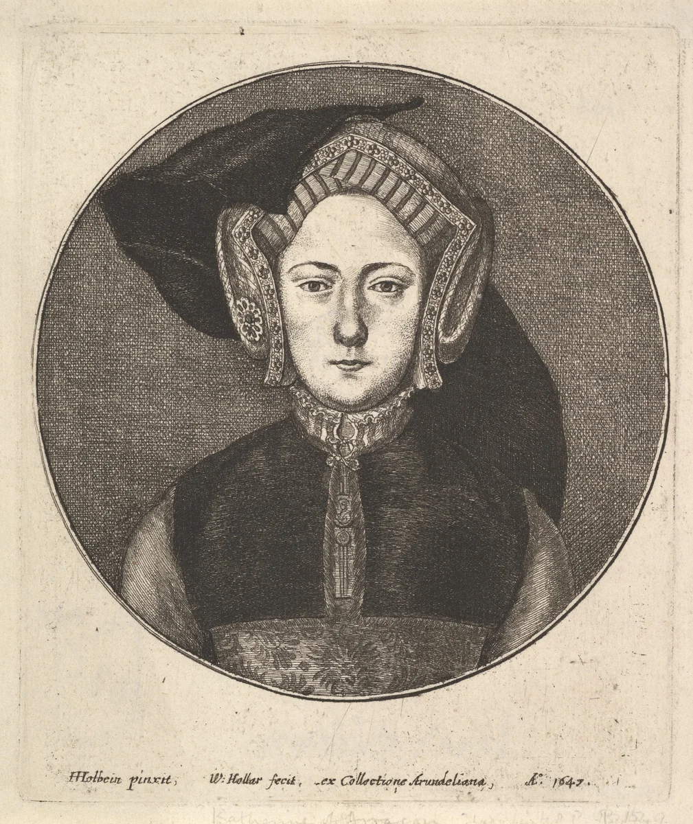 Portrait of a Young Woman by Wenceslaus Hollar, print, 1647