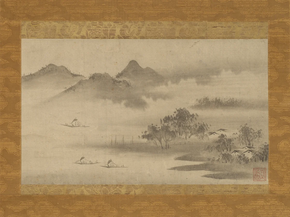 Landscape by Sōami, painting, 1600-1699
