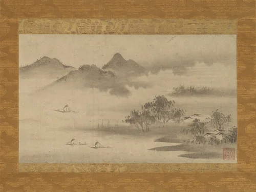 Landscape by Sōami, painting, 1600-1699