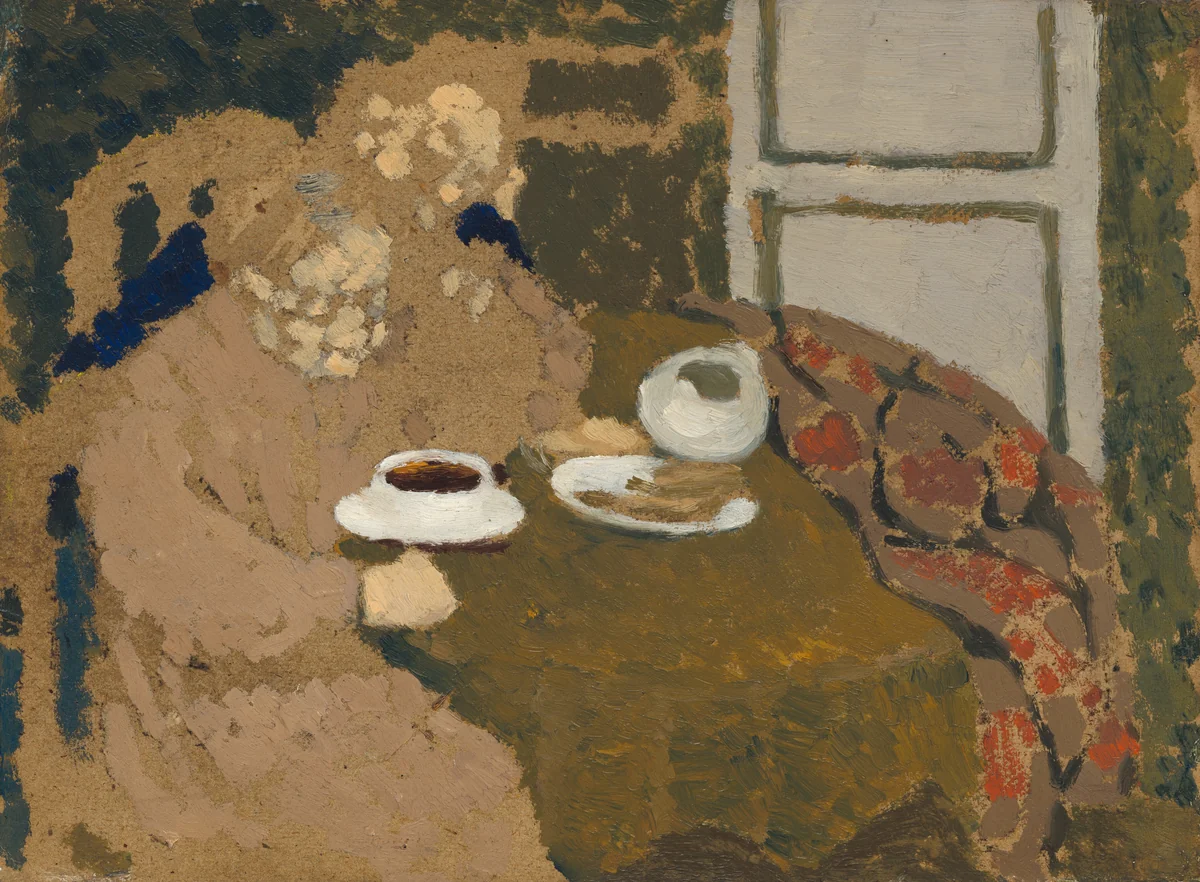 Two Women Drinking Coffee by Edouard Vuillard, painting, 1893