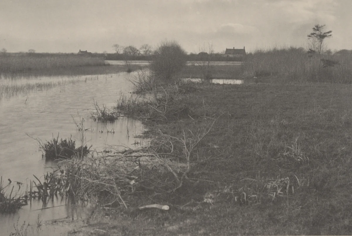 An Autumn Morning by T. F. Goodall, Peter Henry Emerson, photograph, 1886
