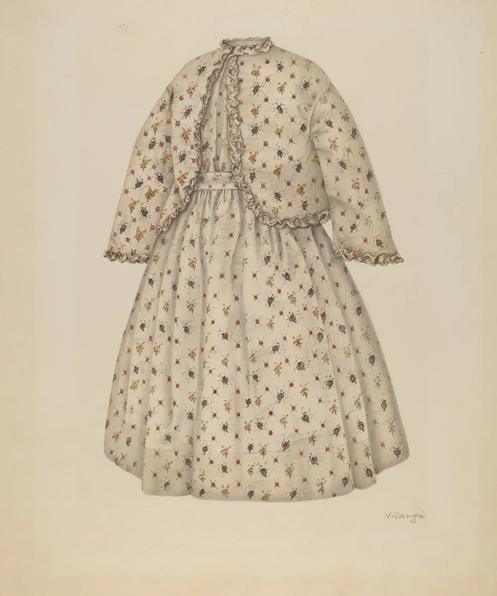 Dress by Virginia Berge, index of american design, 1941