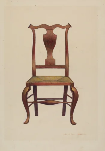 Sheraton Chair by John Price, index of american design, 1939