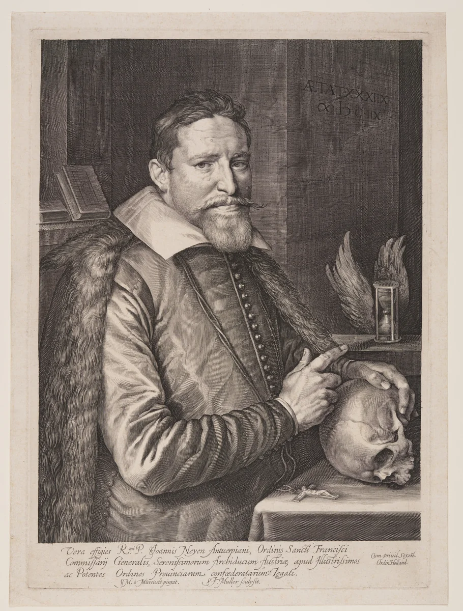 Joannes Neyen by Jan Harmensz. Muller, print, 1608