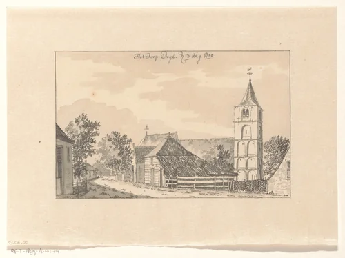 Het dorp Deil by Jan de Beijer, drawing, 1750
