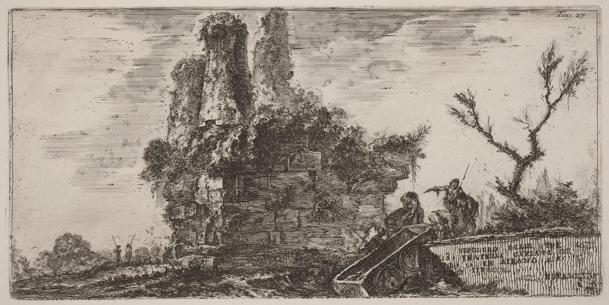 Sepolcro delle trè fratelli Curiati in Albano by Giovanni Battista Piranesi, portfolio, 1748