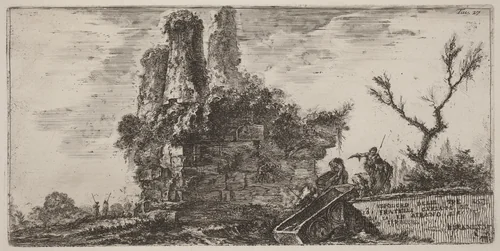 Sepolcro delle trè fratelli Curiati in Albano by Giovanni Battista Piranesi, portfolio, 1748