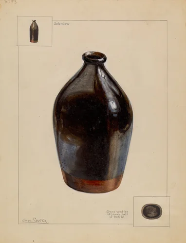 Flask by Charles Caseau, index of american design, 1936