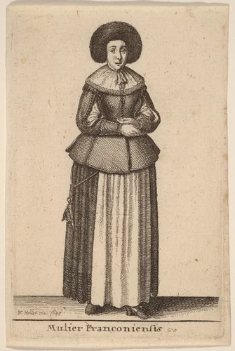 Mulier Franconiensis by Wenceslaus Hollar, print, 1643