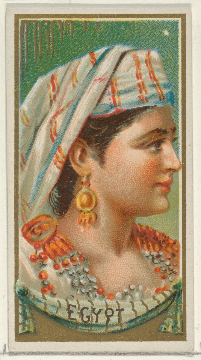 Egypt, from the Types of All Nations series (N24) for Allen & Ginter Cigarettes by Allen & Ginter, print, 1889