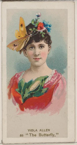 Viola Allen as "The Butterfly," from the series Fancy Dress Ball Costumes (N73) for Duke brand cigarettes by W. Duke, Sons & Co., print, 1889
