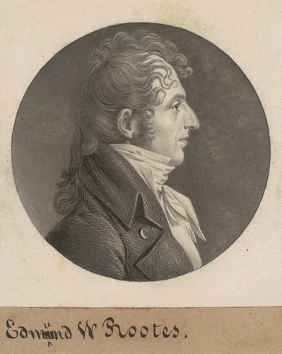 Edmund Wilcox Rootes by Charles B. J. Févret de Saint-Mémin, print, 1808