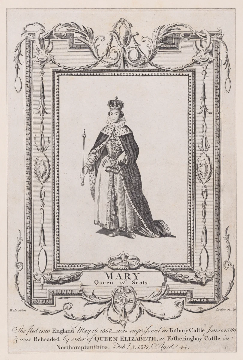 Mary, Queen of Scots by John Lodge, print, 1771-1799