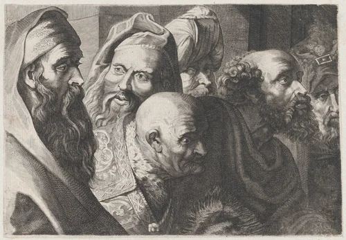 The Tribute Money by anonymous, print, 1615-1800