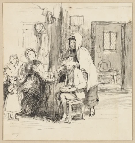 Guess My Name by David Wilkie, print, 1816-1826