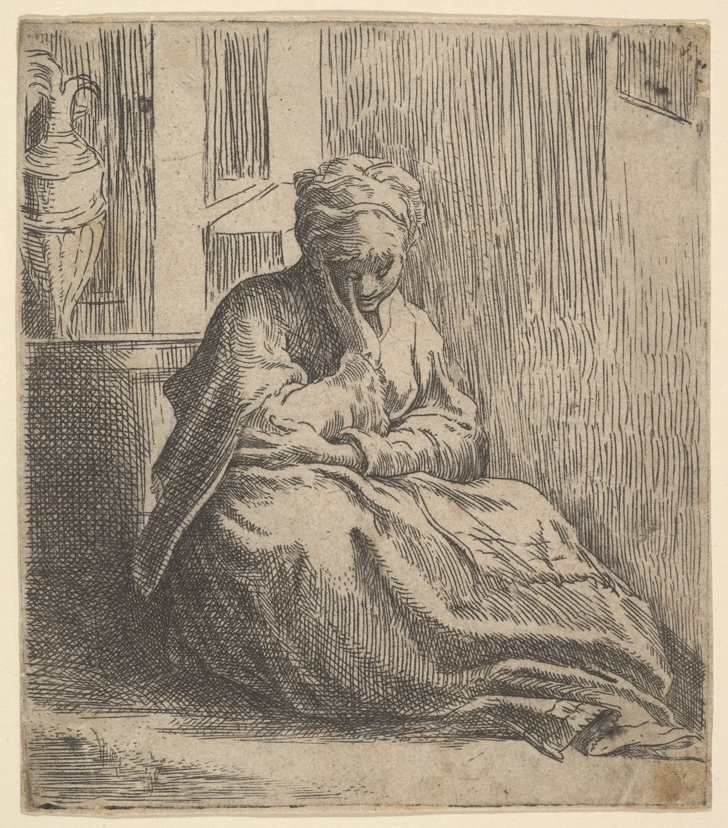 Melancholy by anonymous, print, 1500-1599