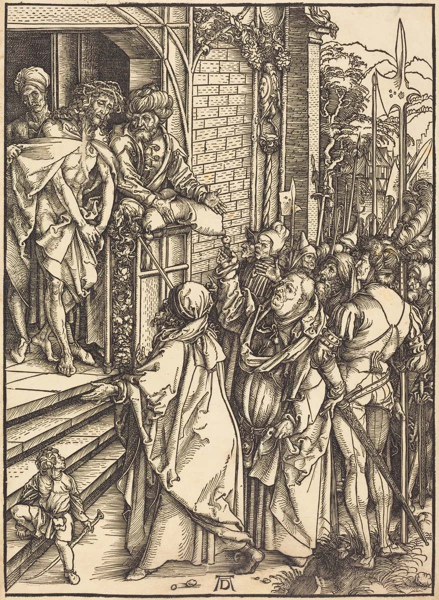 Ecce Homo by Albrecht Dürer, print, 1498-1499