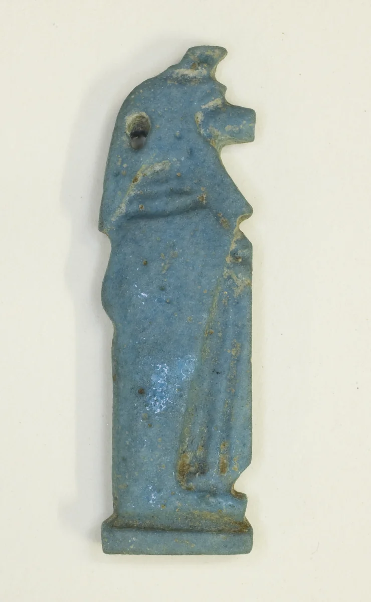 Amulet of the God Duamutef (one of the four Sons of Horus) by Egyptian, metalwork, -1070--656