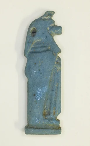Amulet of the God Duamutef (one of the four Sons of Horus) by Egyptian, metalwork, -1070--656