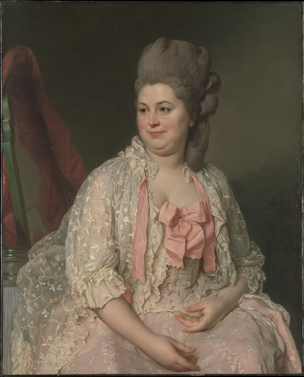 Madame de Saint-Morys (Eléonore Elisabeth Angélique de Beauterne, 1742–1824) by Joseph Siffred Duplessis, painting, 1776