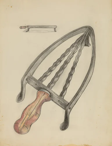Flat Iron Stand by Columbus Simpson, index of american design, 1936