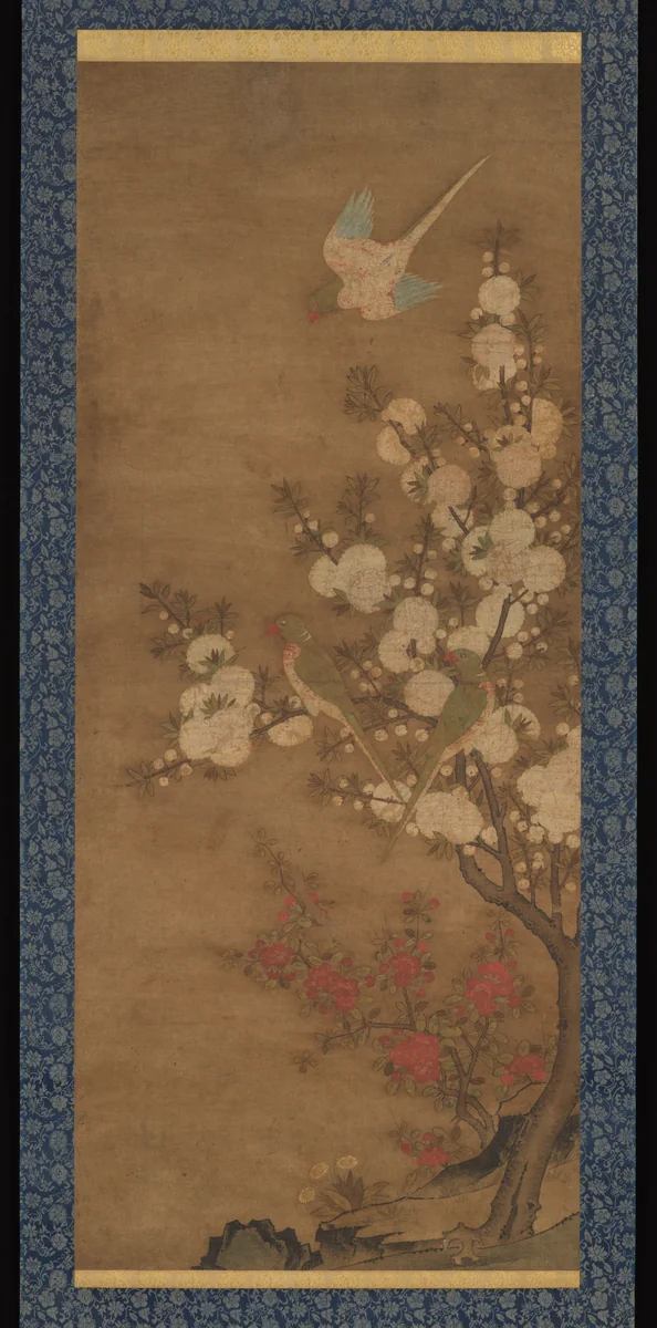 Parrots in Flowering Tree by Unidentified Artist, painting, 1368-1911