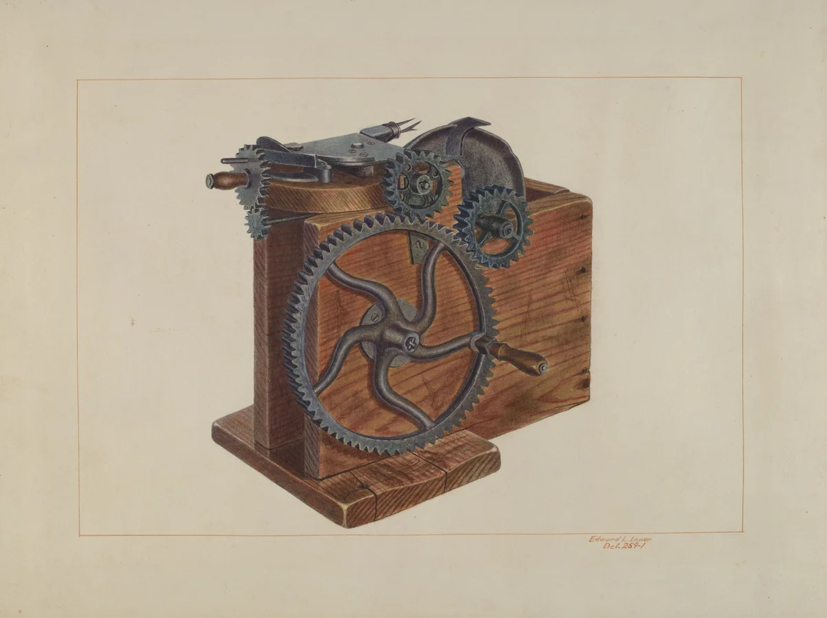 Fruit Slicer by Edward L. Loper, index of american design, 1938