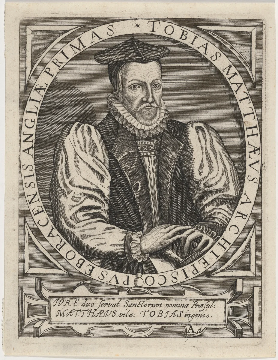 Tobias Matthew, Archbishop of York by Unknown 19th Century, print, 1650