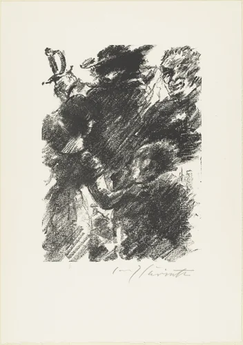Heading for Act 1 (Kopfstück Zum 1. Akt) from The Robbers (Die Räuber) by Lovis Corinth, print, 1923