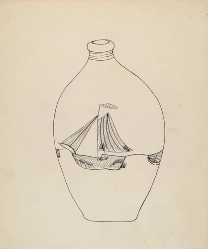Flask by John Tarantino, index of american design, 1939